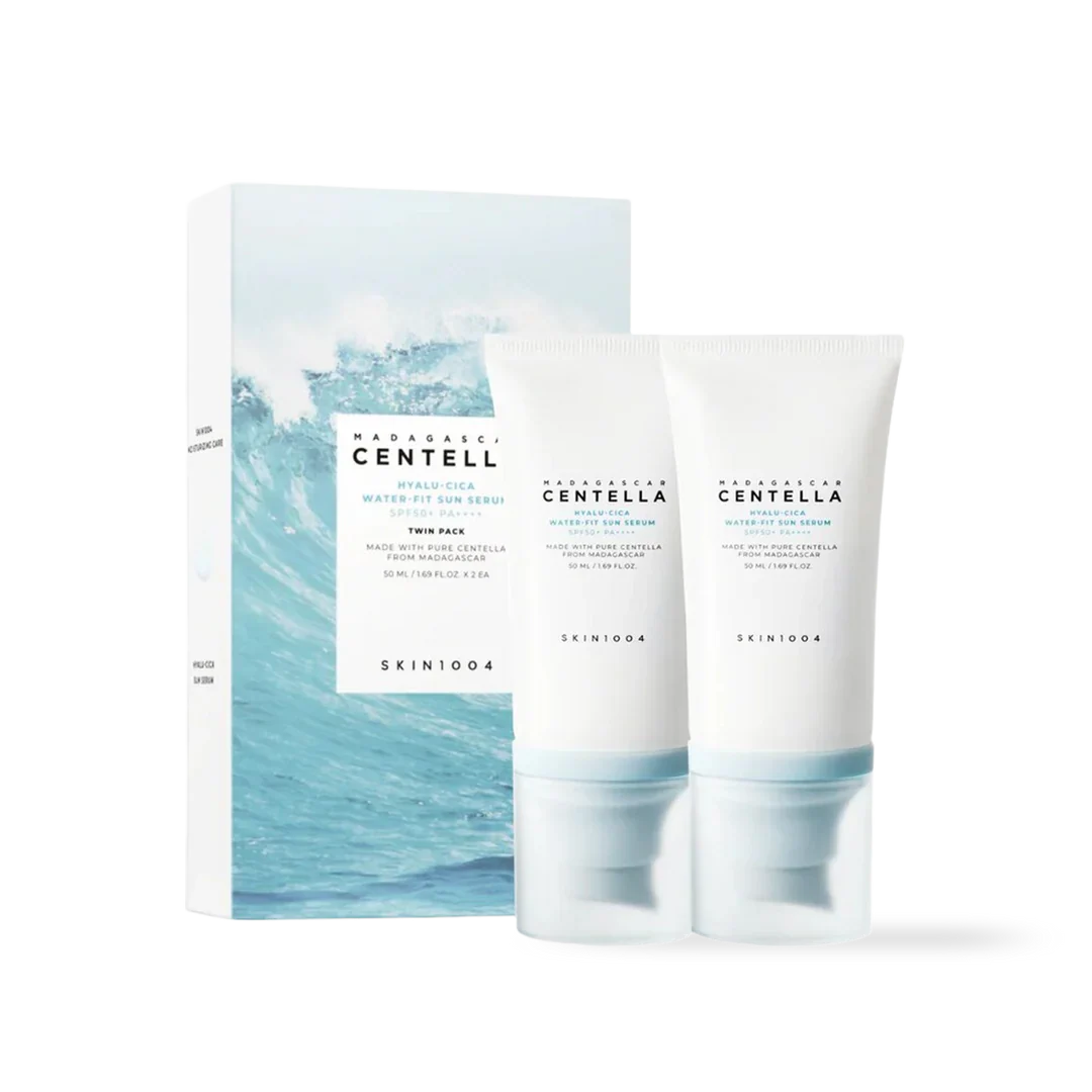 Skin1004 - Madagascar Centella Hyalu-cica Water Fit Sun Serum Twin pack 50ml x 2